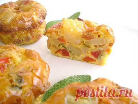 Овощные кексы — оригинальная, красивая и вкусная закуска по-быстрому. В формочках для кексов – не сладкое, но очень вкусное блюдо!