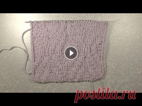 0016-узор. Теневые ромбы. Вязание спицами (для левшей). Нажимаем на ссылку на канал: В плейлистах все отсортировано по темам (All playlists): В данном видеоуроке приведен образец узора для вязания, схема уз...