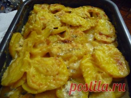 Картошка с сыром и майонезом запеченная в духовке