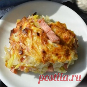 Мядзведзь (белорусская картофельная запеканка)
