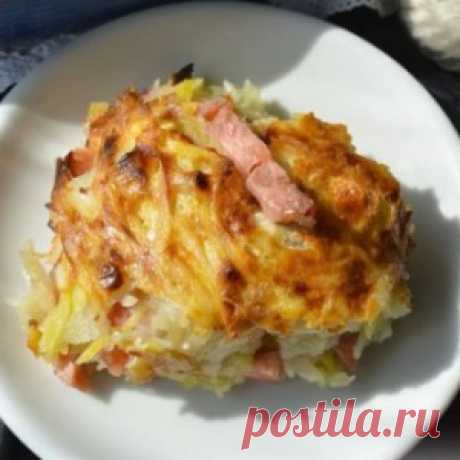 Мядзведзь (белорусская картофельная запеканка)