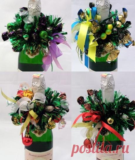 Prácticas Ideas para el Hogar...: Bellas ideas para decorar botellas con estilo navideño
