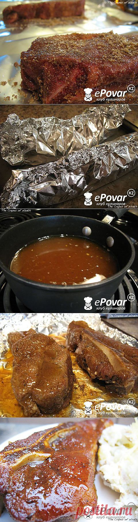 Свиные ребрышки в медовом соусе — Рецепт приготовления с фото — Горячие блюда, Блюда из мяса