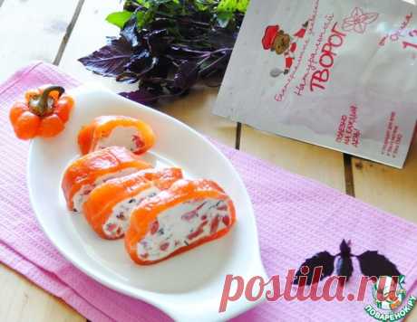 Перец, фаршированный творогом и помидорами – кулинарный рецепт