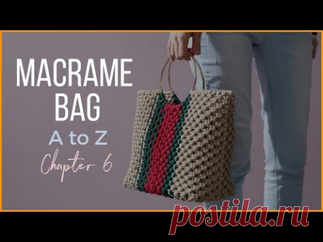 [Eng sub]Macrame Bag A to Z - chapter6 / 마크라메 핸드백 만들기