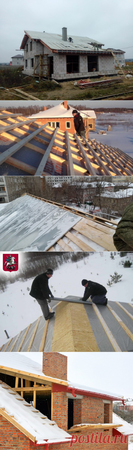 Кровельные работы зимой — как правильно проводить?