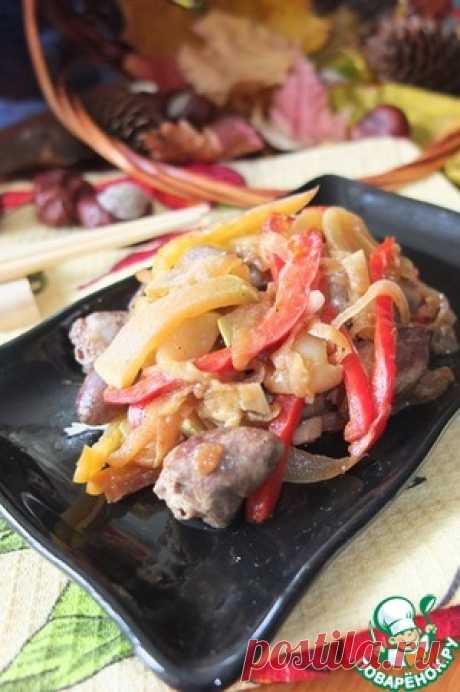 Теплый салат с сердечками - кулинарный рецепт