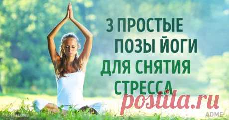 3 простые позы йоги для снятия стресса