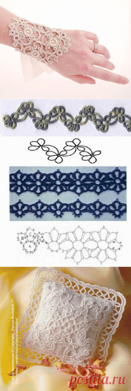 Фриволите ... схемы, учебники и вдохновлялки