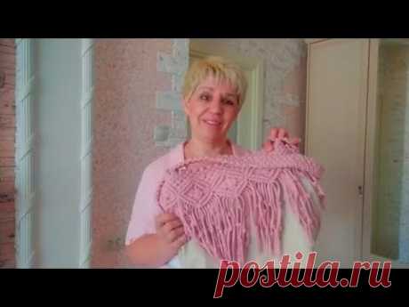 Мечты сбываются!#Сумка готова #Пряжа #трикотажная 133 руб #Макраме Розовый дождь