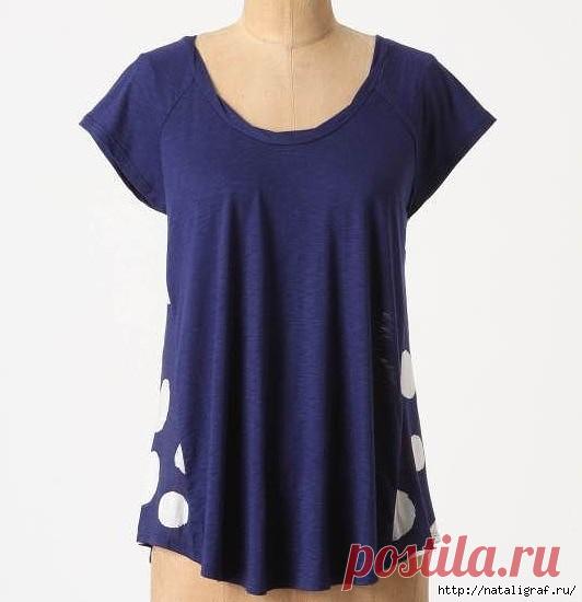 ОБНОВЛЯЕМ ОДЕЖДУ: варианты для переделки футболок и блузок   Наша группа ВКонтактеhttps://vk.com/mir_rucodelia.Подписывайтесь