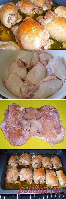 Вкуснейшие куриные бедрышки с грибами | Рецепты моей мамы