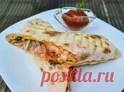 Кулинарные рецепты блюд и напитков: шаурма с курицей, сыром и свежими овощами (home.cookery.sma4nonet) : Рассылка : Subscribe.Ru