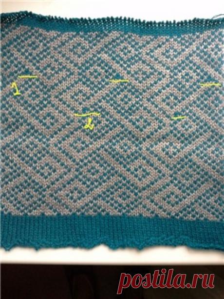 Перфокарты. Узоры. Схемы. Вяжем образцы