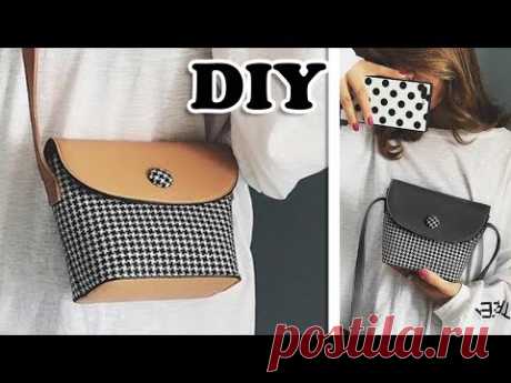 FANTASTIC DIY HIT COLOR PURSE BAG //  Mini Crossbody Bag Tutorial Fast Making