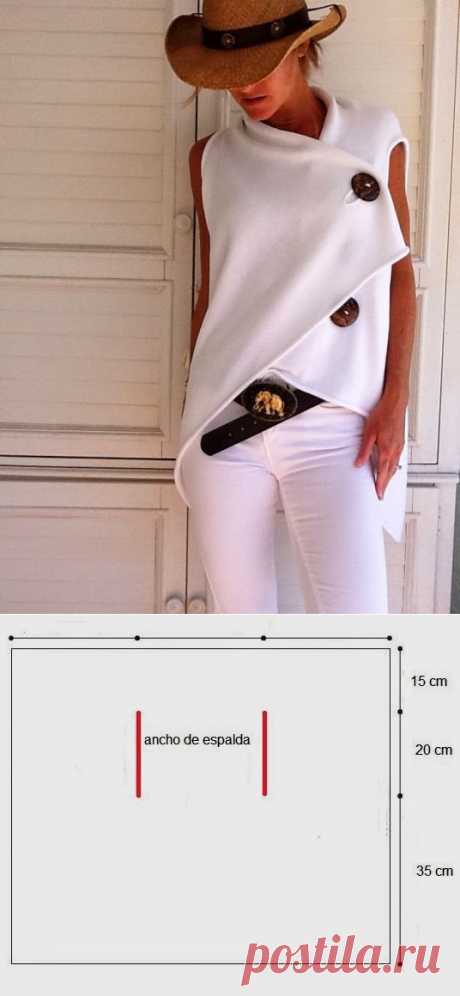 Жилет из трикотажа / Простые выкройки / ВТОРАЯ УЛИЦА