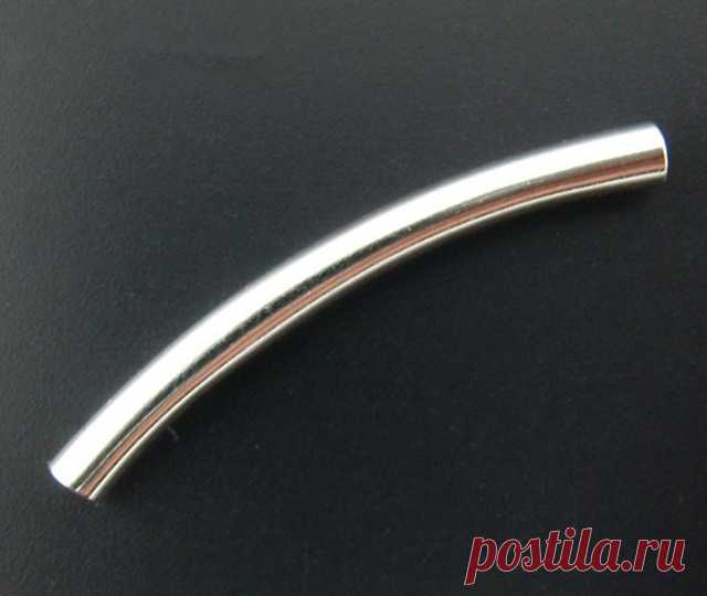 DoreenBeads медные бусины спейсеры трубы посеребренные цвет покрытием для DIY ювелирных изделий около 30 мм x мм 3 мм, отверстие: мм Приблизительно 2,5 мм, 15 шт. купить на AliExpress