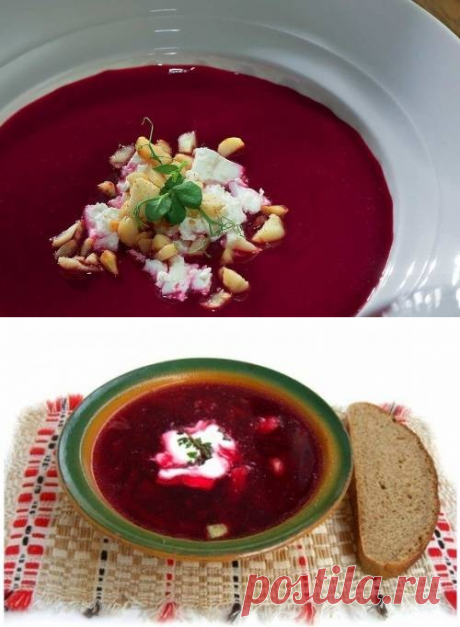 Свекольник с кабачками, сыром и орехами