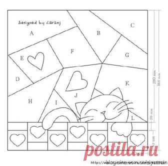 Подушка в стиле пэчворк