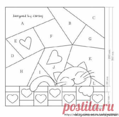 Подушка в стиле пэчворк