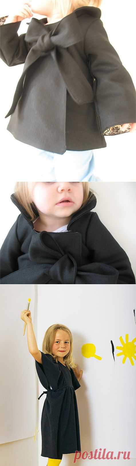 Очень милое детское пальто + 3 платья / Для детей / Модный сайт о стильной переделке одежды и интерьера