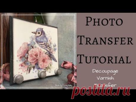 HOW TO TRANSFER PHOTO ON TO WOOD | DECOUPAGE TUTORIAL |