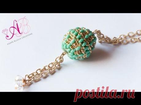 DIY Tutorial Agape Bead (beaded bead) + Auguri di Natale con la mia brutta faccia :p - YouTube