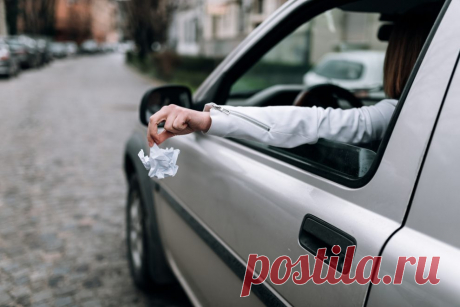 Новый законопроект вступает в силу: штрафы за сброс мусора из окна автомобилей значительно повышаются Фото: Водителей-нарушителей действительно ожидает достаточно жесткие штрафы. В Кодексе об административных правонарушениях уже