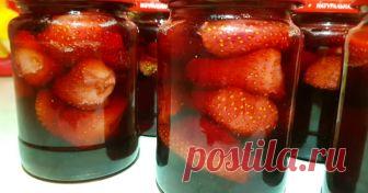 Клубничное варенье без варки ягод - пошаговый рецепт с фото.