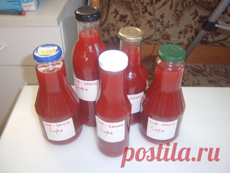Сладко-кислый соус из красной смородины