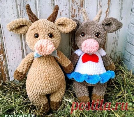 Вязаные игрушки крючком - рубрика рога и копыта