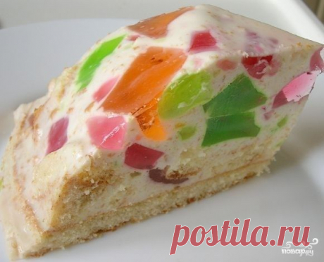 Торт &quot;Разбитое стекло&quot; - пошаговый кулинарный рецепт с фото на Повар.ру