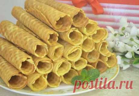 Вафельные трубочки классические - Вкусные Идеи