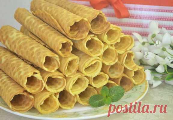 Вафельные трубочки классические - Вкусные Идеи