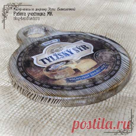 Декупаж разделочной доски - пошаговый фото мастер класс