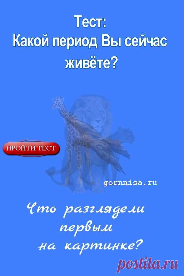 Тест: Какой период Вы сейчас живёте? Что первым увидели на картинке? | | ГОРНИЦА