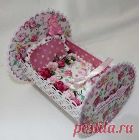 Оригинальная открытка на рождение малыша