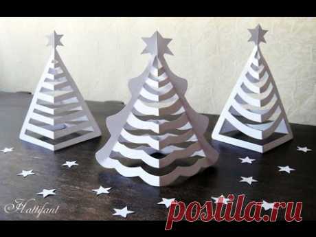Hattifant - 3D Paper Christmas Tree | 3D Christmas Tree with Paper - includes FREE templates