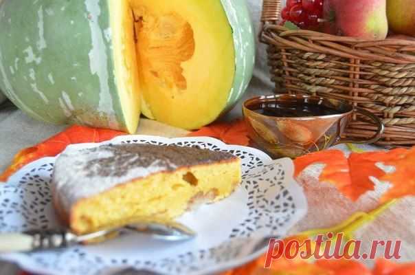 Тыквенная шарлотка с яблоками и хрустящей коричной корочкой