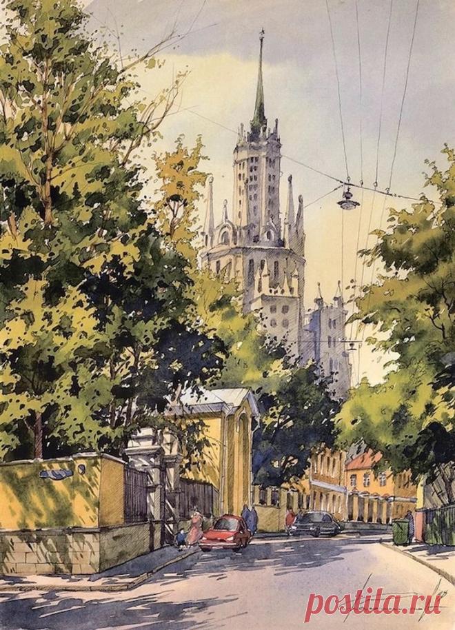 Михаил Колесников. Гончарная улица. Лето.