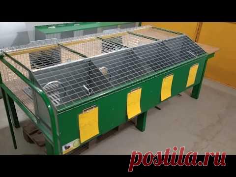 КЛЕТКА ДЛЯ КРОЛИКОВ маточно-откормочная 4х местная.