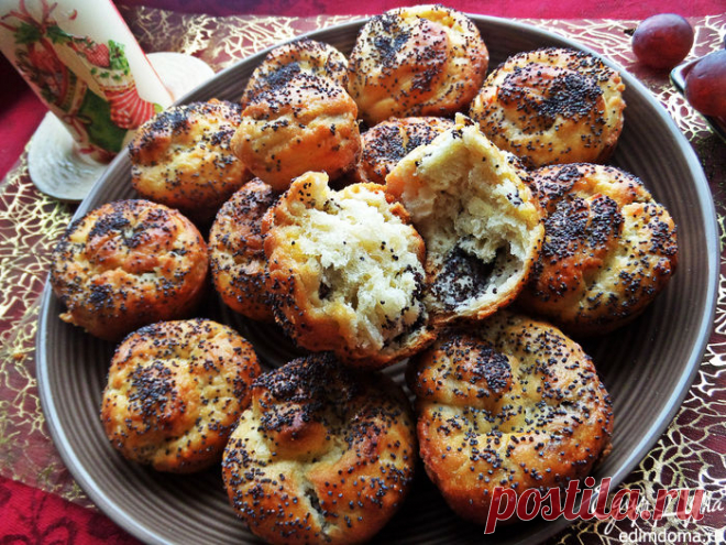 Сливочные булочки с маком (на маскарпоне) | Кулинарные рецепты от «Едим дома!»