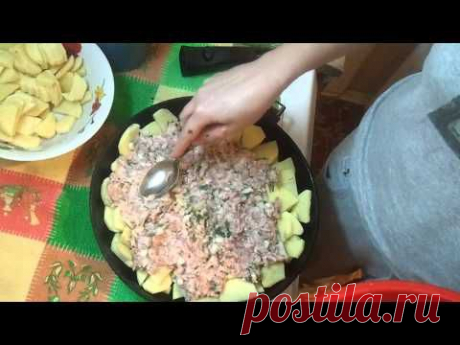 Картофельная запеканка с фаршем. Очень вкусно !!!