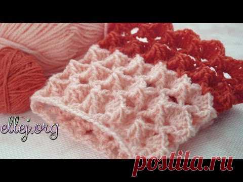 Узор крючком Зефирка по кругу. МК. - Вязание - Страна Мам