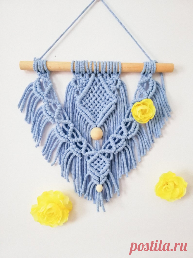 BABY BLUE BB Macrame Wall Decor Macrame Decor Tapiz | Etsy