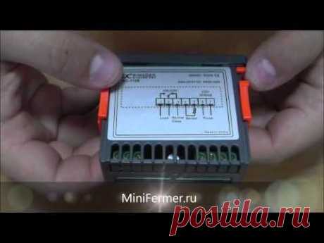 Обзор подключения терморегулятора 112Е. - YouTube
