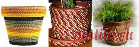 Украшение цветочных горшков / Я - суперпупер