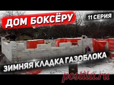 ДОМ БОКСЁРУ. Дом Боксёру строим ЗИМОЙ. 11 Серия.