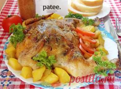 Курица, фаршированная грибами и сыром - рецепт с фотографиями