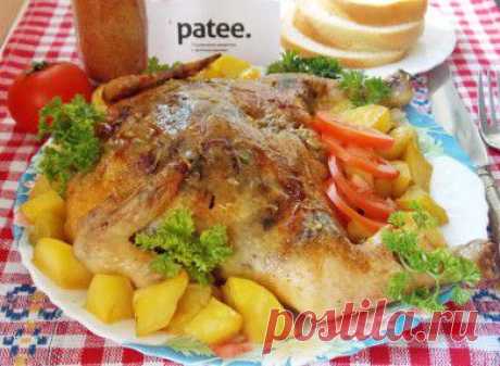 Курица, фаршированная грибами и сыром - рецепт с фотографиями